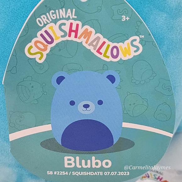 🇨🇦 BLUBO 💙🐻 Blue Gummy Bear CANADIAN EXCLUSIVE Squishmallow NWT - Picture 4 of 8